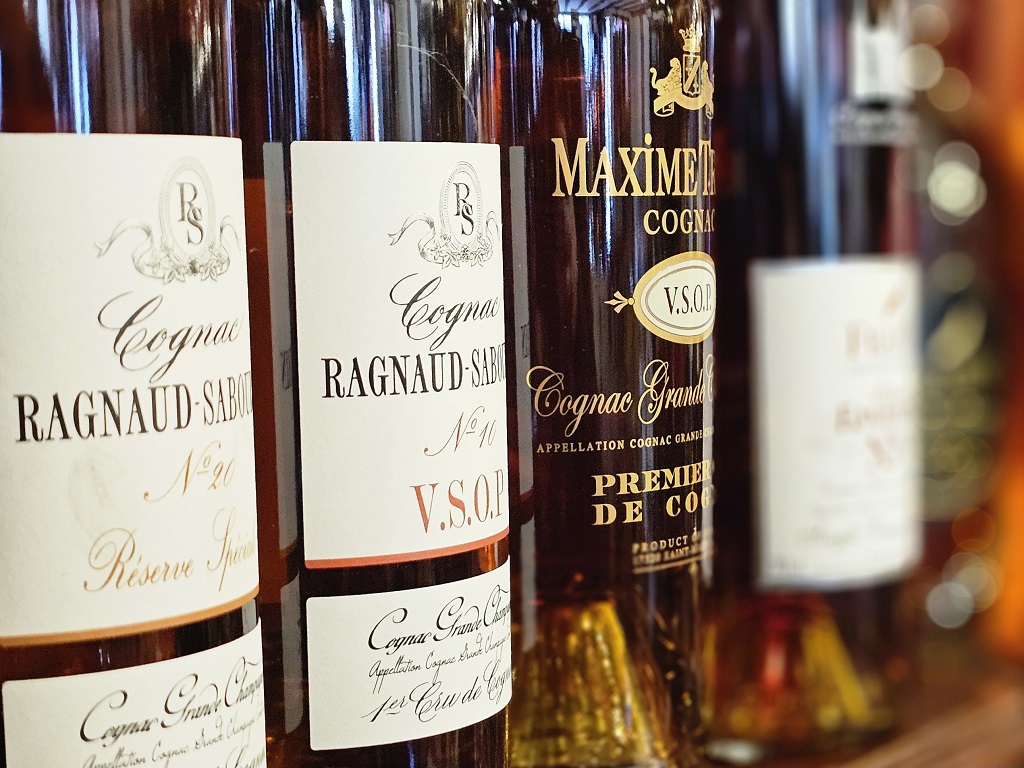 Bottles of Cognac, Ragnaud Sabourin, Maxime Trijol, Frapin