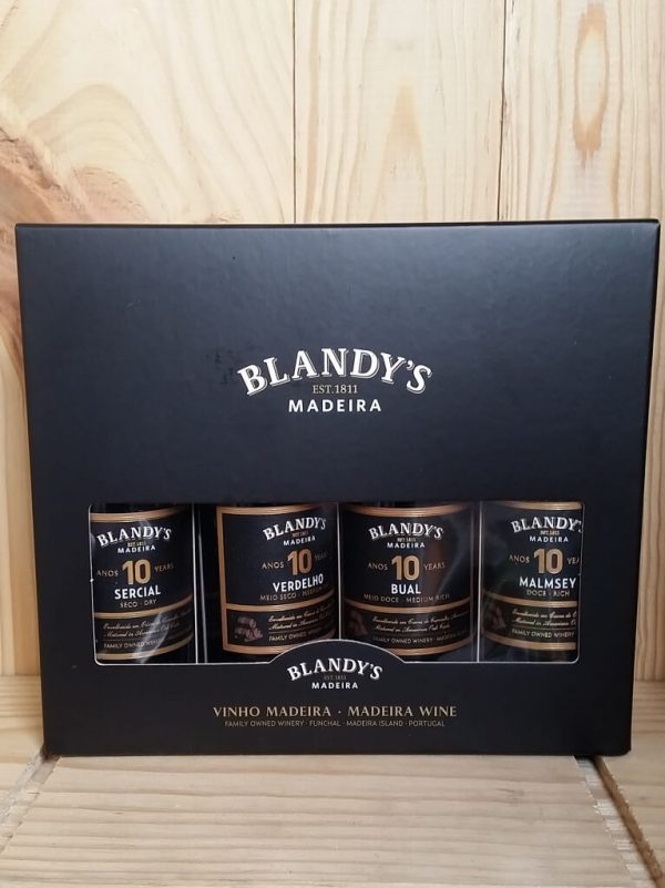 Blandys Madeira 10 Year Old Gift Set 4 x 20cl