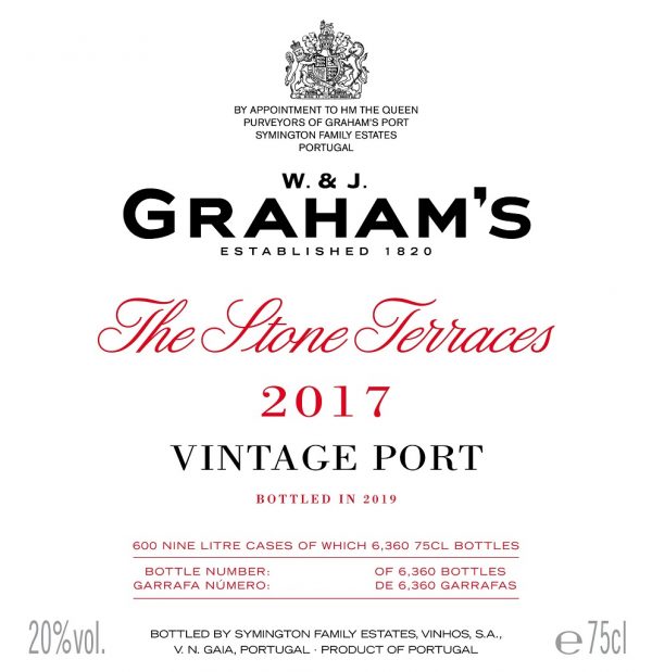 Grahams The Stone Terraces 2017 Vintage Port